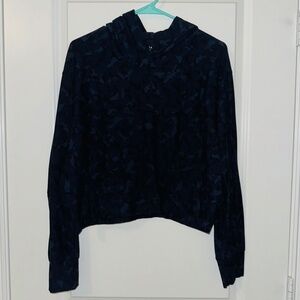 Athleta Blue Camouflage Hoodie